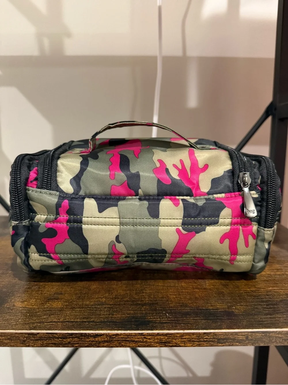 lug Pink and Green Camo Cosmetic Pouch - Picture 3 of 12
